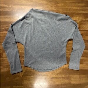 Cupshe asymmetrical Heather Gray Knit Top. M